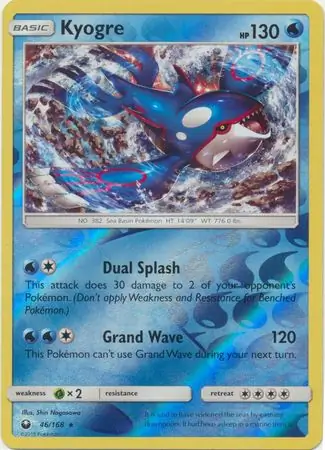 Kyogre Reverse Holo 46 Normal