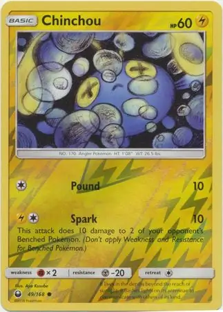 Chinchou Reverse Holo 49 Normal
