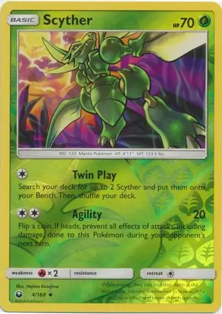 Scyther Reverse Holo 4 Normal