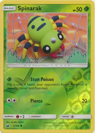 Spinarak Reverse Holo 5 Normal