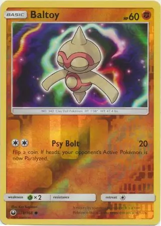 Baltoy Reverse Holo 78 Normal