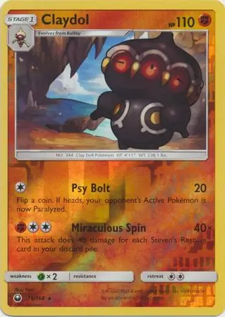 Claydol Reverse Holo 79 Normal