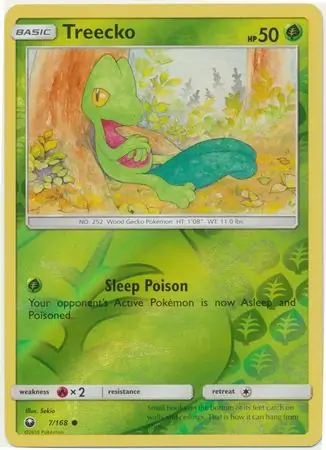 Treecko Reverse Holo 7 Normal