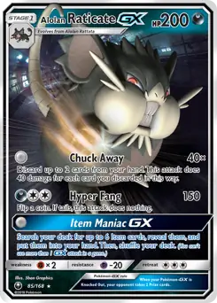 Alolan Raticate GX 85
