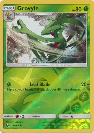Grovyle Reverse Holo 9 Normal
