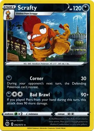 Scrafty Reverse Holo 042