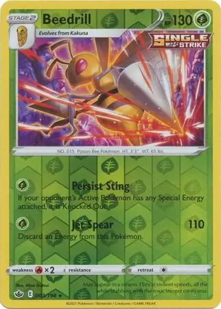 Beedrill Reverse Holo 003 Normal