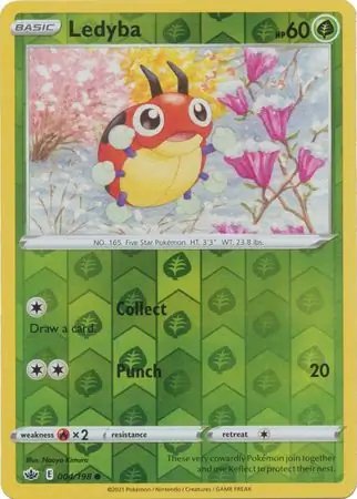 Ledyba Reverse Holo 004 Normal