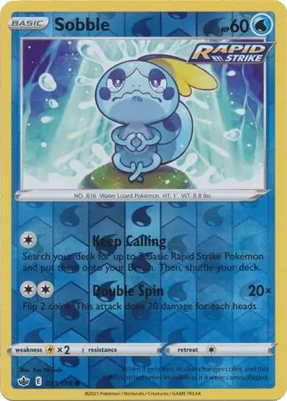 Sobble Reverse Holo 041 Normal