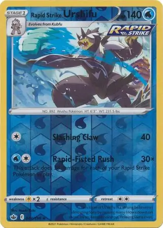 Rapid Strike Urshifu Reverse Holo 044 Normal