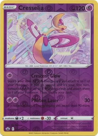 Cresselia Reverse Holo 064 Normal