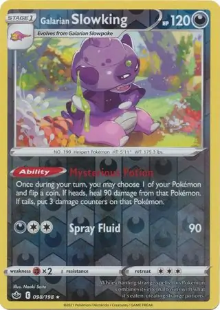 Galarian Slowking Reverse Holo 098