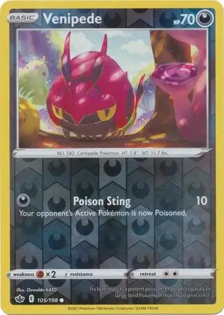 Venipede Reverse Holo 105 Normal