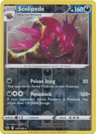 Scolipede Reverse Holo 107 Normal
