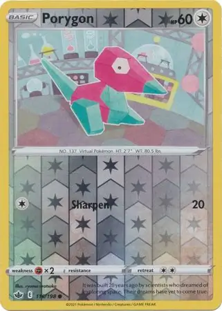 Porygon Reverse Holo 116 Normal