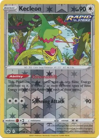 Kecleon Reverse Holo 122 Normal