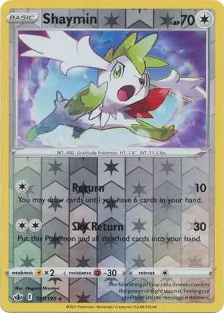 Shaymin Reverse Holo 123 Normal