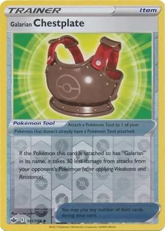 Galarian Chestplate Reverse Holo 141 Normal