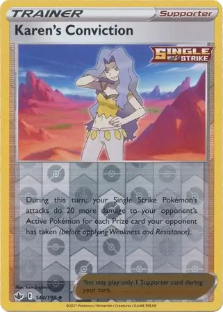 Karen's Conviction Reverse Holo 144 Normal
