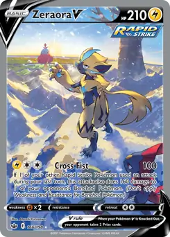 Zeraora V Alternate Art 166 Normal