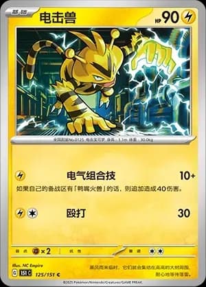 Electabuzz Pokeball Holo 125