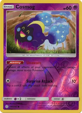 Cosmog Reverse Holo 100 Normal