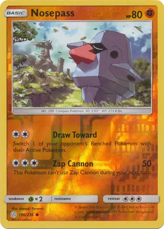 Nosepass Reverse Holo 106 Normal