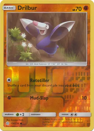 Drilbur Reverse Holo 114 Normal