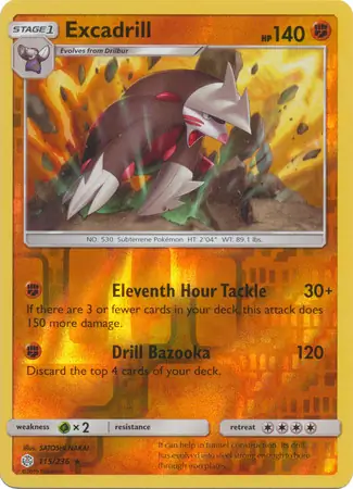 Excadrill Reverse Holo 115 Normal