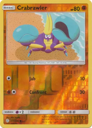 Crabrawler Reverse Holo 121 Normal
