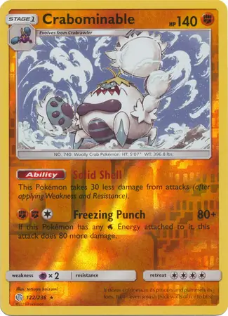 Crabominable Reverse Holo 122 Normal