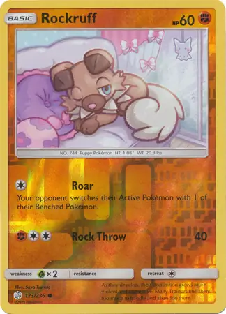Rockruff Reverse Holo 123 Normal