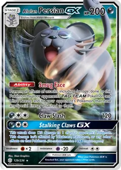 Alolan Persian GX 129 Normal