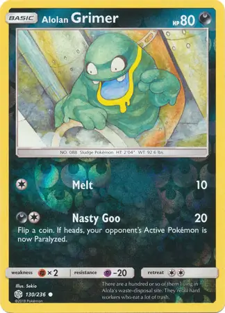 Alolan Grimer Reverse Holo 130 Normal