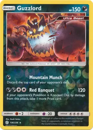 Guzzlord Reverse Holo 136 Normal