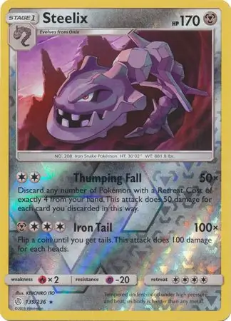 Steelix Reverse Holo 139 Normal
