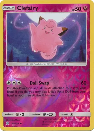 Clefairy Reverse Holo 144 Normal