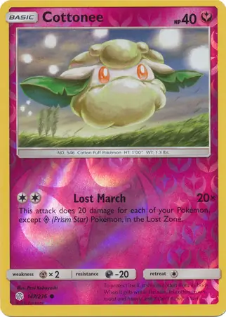 Cottonee Reverse Holo 147 Normal