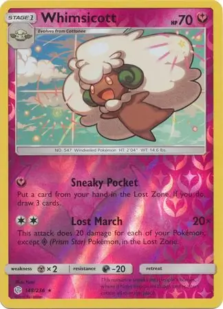 Whimsicott Reverse Holo 148 Normal