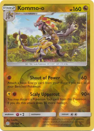 Kommo-o Reverse Holo 163 Normal