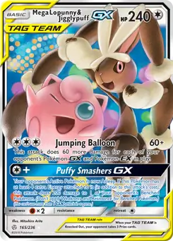 Mega Lopunny & Jigglypuff GX 165 Normal