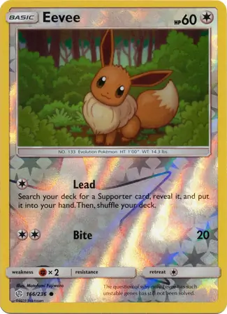 Eevee Reverse Holo 166 Normal