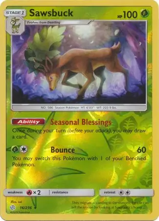 Sawsbuck Reverse Holo 16 Normal