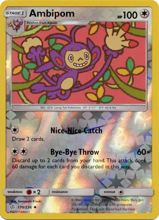 Ambipom Reverse Holo 170 Normal