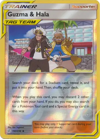 Guzma & Hala Reverse Holo 193 Normal