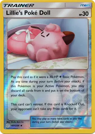 Lillie's Poke Doll Reverse Holo 197 Normal