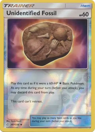 Unidentified Fossil Reverse Holo 207