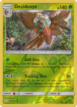 Decidueye Reverse Holo 20 Normal