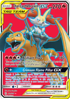 Full Art Charizard & Braixen GX 212