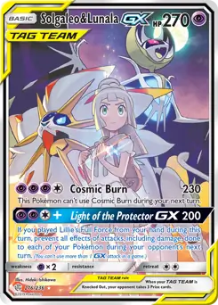 Full Art Solgaleo & Lunala GX 216 Normal